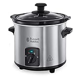 Russell Hobbs Slow Cooker Mini [schwerer 2l Keramik-Gartopf für opt....