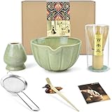 Artcome 6-teiliges japanisches Matcha-Teeset, Matcha-Schüssel mit...