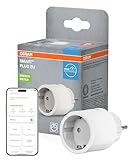 OSRAM SMART+ WiFi Matter Plug EU Steckdose, 2300W, 10A, IP20, weiß, Alexa,...