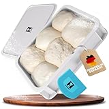 DoughMate Pizzaballenbox mit Deckel 40x30 cm - Gärbox für Pizzateig,...