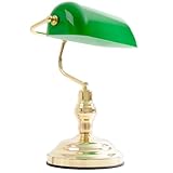 Nostalgie Antik Retro Bankerlampe Schreibtischlampe Tischleuchte Globo...