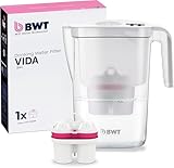 BWT Wasserfilter Kanne Vida Weiß 2,6 Liter – mitgelieferte Kartusche...