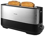 Philips Langschlitztoaster (Edelstahl) 8 Bräunungsstufen,...