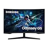 Samsung Odyssey G55C Curved Gaming Monitor, 32 Zoll, Bildschirm mit...