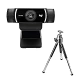 Logitech C922 PRO Webcam mit Stativ, Full-HD 1080p, 78° Sichtfeld,...