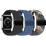 3 Stück Geflochten Ersatzarmband Kompatibel mit Apple Watch 38mm 40mm 41mm...