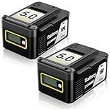 2PACK 18V 5.0Ah Ersatzakku für Kärcher Battery Power18/50 Akku Kompatibel...