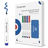 maxtek Whiteboard Marker Mit Magnetisch Schwamm, White Board Stifte...