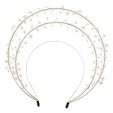 LIGIGWASH Perlenkrone für Damen Handgefertigtes Stirnband Dekorativer...