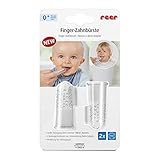 reer 79249 Finger-Zahnbürste Silikon 2 Stück, Baby-Zahnbürste aus...