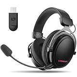 Lioncast® LX80 Gaming Headset mit Mikrofon Wireless [80Std. Akku] -...