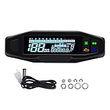 KAOLALI Universal-Digital-Tachometer für Motorrad, mit LCD-Display,...