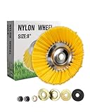 Unkrautbürste Wildkrautbürste 200 mm x 25,4 mm, Nylon-Borsten,...