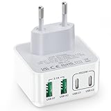 USB C Ladegerät, Aioneus 40W 4 Ports Mehrfach Ladegerät,...