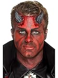Smiffys Realistische Latex-Teufelshörner, Schwarz, mit Klebemittel...