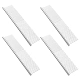 DOITOOL 4 Stück Edelstahl Tierkamm für Hunde und Katzen Entfilzungskamm...