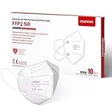 CRAZYCHIC - 10x FFP2 Maske Weiß Atemschutzmaske - Staubschutzmaske -...