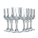 Cristal d'Arques Paris Longchamp - Weinglas 170ml - 6 Stück - aus Kwarx -...