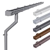 INEFA Dachrinnen Set Gartenhaus, NW68 / 68mm Kastenrinne 5m Anthrazit...