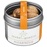 Zauber der Gewürze Muskatnüsse - ganze Muskatnuss für Käsegerichte,...