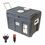 Dino KRAFTPAKET 131002 Kühlbox 12V 230V (Wärmt und Kühlt) Grau, Höhe:...