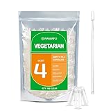 WANANFU Vegane Leerkapseln Größe 4 (100 Stück) Bundle mit 2...