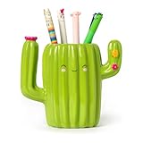 LEGAMI - Stifthalter aus Keramik, Desk Friends, 12,5 x 7,5 cm, Motiv:...