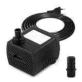 CAM2 Mini Wasserpumpen,Ultra Leise Aquarium Pumpe mit 1.5m...