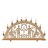 Dekohelden24 Wunderschöner Schwibbogen, 10 flammig, Motiv: Bergleute, ca....