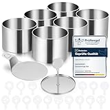 HAUSPROFI Dessertringe Set 8er Premium Edelstahl Speiseringe (Ø7.5cm) mit...