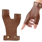 1Pc Handschutz Leder Linke Hand, Bogenschießen Handschuhe Link Hand 2...