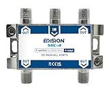 EDISION SDC-4 SAT-Verteiler Splitter 4-Fach geignet für TV, Satellit,...