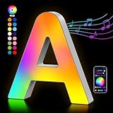 OJQ Leuchtbuchstaben mit LED-Buchstaben – Schlafzimmer beleuchteter...