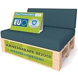 Pillows24 - Palettenkissen 2-teiliges Set | Palettenauflage für...