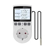 KETOTEK Digital Temperaturregler Thermostat Steckdose 230V mit 3m Fühler,...