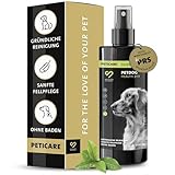 Peticare® Hunde Trockenshampoo (200 ml) – Natürliches Hundeshampoo...