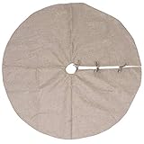 VALICLUD Weihnachtsbaum Matte Rund Christbaum 122cm 48 Zoll Leinen Boden...