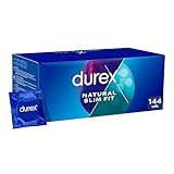 Durex Natural Slim Fit Kondome für Komfort und Sicherheit, 144 Kondome...