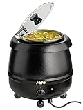 SARO Suppenkessel – 10 L – Edelstahl - Ø 330 x T 360 mm –...