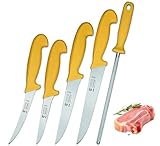 SMI 5-tlg Küchenmesser Set Solingen - Metzgermesser Fleischermesser...