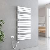 EMKE Handtuchheizkörper Elektrisch 1320x600 mm, Badheizkörper Elektrisch...