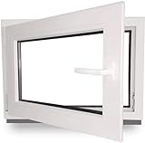 Kellerfenster - Kunststoff - Fenster - weiß - BxH: 60 x 40 cm - 600 x 400...