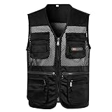 Herren-Cargo-Weste für Outdoor, Arbeit, Angeln, Reisen, Foto, Cargo-Weste,...