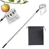 Obstpflücker-Werkzeug – Obstpflücker mit Teleskopgriff, 160 cm...