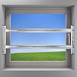 Fenstersicherung Sicherungsstange Türsicherung Einbruchschutz 2Fach...
