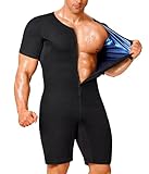 Junlan Saunaanzug für Herren, Ganzkörper-Taillentrainer, Sauna-Shirt für...