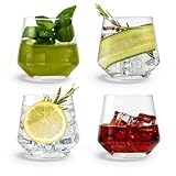 Gin Gläser - 4er Geschenkset | 400 ml | Trinkgläser | Gin Tonic Set |...