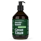 GreatVita Mandel Basisöl, 1er Pack (1 x 500 ml) vegan, gentechnikfrei,...