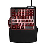 The G-Lab Keyz Thorium – Gamer-Tastatur mit einer Hand – 38 Tasten –...