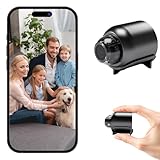 Mini-Kamera 1080P Full HD mit WiFi – IR Nachtsicht, Bewegungserkennung,...